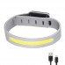 Світлодіодний LED браслет безпеки YD2307-COB(White+Red), Waterproof, Li-Ion акумулятор., ЗП Type-C