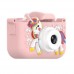 Дитячий фотоапарат ET015, PINK UNICORN
