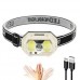 Ліхтар налобний SH-S31-XPE+COB(White+Red), Motion Sensor, Li-Ion акумулятор, ЗП Type-C, Box