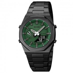 Годинники наручні 1816BKGNBK SKMEI, BLACK/GREEN-BLACK Годинники наручні 1816BKGNBK SKMEI, BLACK/GREEN-BLACK