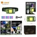 Ліхтар налобний MULTIFUNCTIONAL YEMAO YM-T618-LED+COB, Motion Sensor, Li-Ion акум., запальничка, ЗП Type-C, Box