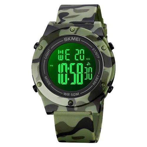 Годинники наручні 1772CMGNBK SKMEI, ARMY GREEN CAMO/BLACK