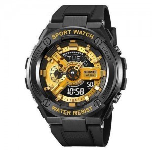 Годинники наручні 2101BKGD SKMEI, BLACK/GOLD Годинники наручні 2101BKGD SKMEI, BLACK/GOLD