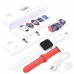 Smart Watch Series 6 Z32 PRO, 44mm Aluminium, 2 ремешка, red/white