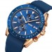 Годинники наручні 9253PRGBU SKMEI, ROSE GOLD/BLUE-SILICONE STRAP