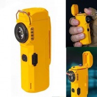 Ліхтар MULTIFUNCTIONAL D51-SMD yellow, Li-Ion акумулятора, індикація заряду, запальничка, ЗП Type-C, Box