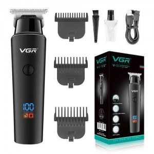 Машинка (триммер) для стрижки волосся VGR V-937, Professional, 3 насадки, STRONG BATTERY, LED Display