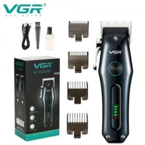Машинка (триммер) для стрижки волосся VGR V-969, Professional, 4 насадки, LED Display