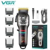 Акумуляторна машника для стриження (clipper) VGR V-699 BLACK, 4 насадки, LED display Акумуляторна машника для стриження (clipper) VGR V-699 BLACK, 4 насадки, LED display