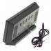 Годинник мережевий VST-897-4, яскраво-зелений, температура, USB