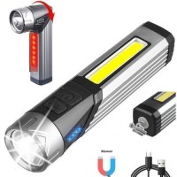 Ліхтар 508-OSL+COB(White+Red), Li-Ion акумулятор, поворот на 90º, магніт, ЗУ Type-C, Box