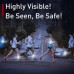 Світлодіодний LED браслет безпеки YD2307-COB(White+Red), Waterproof, Li-Ion акумулятор., ЗП Type-C