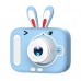 Дитячий фотоапарат X900 Rabbit, blue