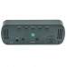Годинник мережний VST-895Y-4, зелений, температура, USB