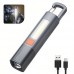Ліхтар 81002-XPE+7SMD, Li-Ion акум, Super Bright, Telescoping zoom, Strong power, З/У Type-C, карабін-кемпінг