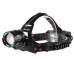 Ліхтар налобний NIGHT VISION FLUORESCENCE SY-8087 1 РЕЖИМ PM10-TG, 2x18650, signal light, ЗУ Type-C, zoom, Box