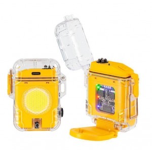 Ліхтар MULTIFUNCTIONAL D52-2-COB yellow, Li-Ion акумулятора, індикація заряду, запальничка, ЗП Type-C, Box Ліхтар MULTIFUNCTIONAL D52-2-COB yellow, Li-Ion акумулятора, індикація заряду, запальничка, ЗП Type-C, Box