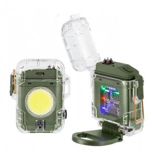Ліхтар MULTIFUNCTIONAL D52-2-COB green, Li-Ion акумулятора, індикація заряду, запальничка, ЗП Type-C, Box Ліхтар MULTIFUNCTIONAL D52-2-COB green, Li-Ion акумулятора, індикація заряду, запальничка, ЗП Type-C, Box