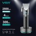 Акумуляторна машника для стриження (clipper) VGR V-682, 6 насадок, IPX7, LED display Акумуляторна машника для стриження (clipper) VGR V-682, 6 насадок, IPX7, LED display