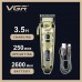 Акумуляторна машника для стриження (clipper) VGR V-005, 8 насадок, LED display Акумуляторна машника для стриження (clipper) VGR V-005, 8 насадок, LED display