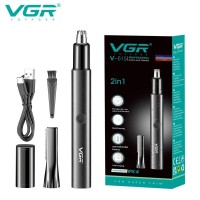 Тример VGR 2 в 1 V-615, 2 насадки (для носу та волосся), IPX4 Тример VGR 2 в 1 V-615, 2 насадки (для носу та волосся), IPX4