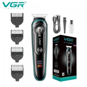 Тример VGR V-075 з регулятором висоти, 4 насадки, LED display Тример VGR V-075 з регулятором висоти, 4 насадки, LED display