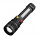 Ліхтар PLD-H005-3PM10-TG(White+Yellow+Red)+14SMD,  Li-Ion акум., індикація заряду, ЗП Type-C, zoom, Box