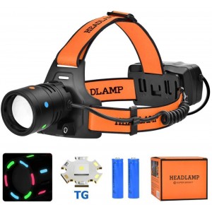 Ліхтар налобний NIGHT VISION FLUORESCENCE BL-T210-TG, 2x18650, 1 режим, ЗУ Type-C, zoom Ліхтар налобний NIGHT VISION FLUORESCENCE BL-T210-TG, 2x18650, 1 режим, ЗУ Type-C, zoom