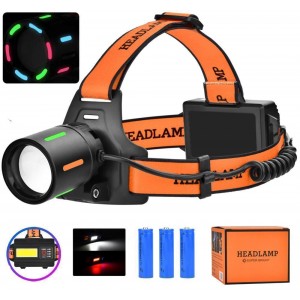 Ліхтар налобний NIGHT VISION FLUORESCENCE BL-T67-TG+COB(white+red), 3x18650, 1 режим, power bank, ЗУ Type-C, zoom Ліхтар налобний NIGHT VISION FLUORESCENCE BL-T67-TG+COB(white+red), 3x18650, 1 режим, power bank, ЗУ Type-C, zoom