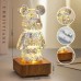 Нічник 3D Bearbrick Ведмедик KX197 8 кольорів, RGB+Warm Light