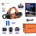 Ліхтар налобний NIGHT VISION FLUORESCENCE BL-T210-TG, 2x18650, 1 режим, ЗУ Type-C, zoom