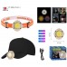 Ліхтар налобний CY-2026-C-COB(white+yellow)+2LED(red)+2LED(blue), Li-Ion аккумулятор, ЗУ Type-C