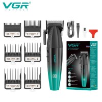 Акумуляторна машинка для стриження (clipper) VGR V-003 GREEN, 6 насадок, TURBO режим 9000 RPM, керамічне лезо, LED display Акумуляторна машинка для стриження (clipper) VGR V-003 GREEN, 6 насадок, TURBO режим 9000 RPM, керамічне лезо, LED display