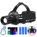 Ліхтар налобний CARBON BL-2322-TG+3LED(white+red+blue+green), Motion Sensor, 3x18650, ЗУ Type-C, zoom