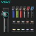 Акумуляторна машинка для стриження (clipper) VGR V-001 BLACK, 10 насадок, 9000 RPM, 4600 mAh, LED light, LED display Акумуляторна машинка для стриження (clipper) VGR V-001 BLACK, 10 насадок, 9000 RPM, 4600 mAh, LED light, LED display