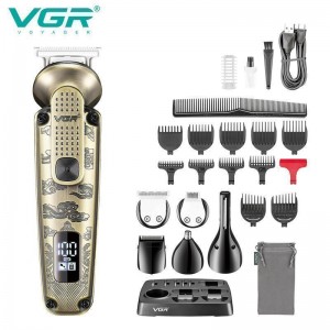 Набір для стриження VGR 6 в 1 V-095, 16 насадок, LED display Набір для стриження VGR 6 в 1 V-095, 16 насадок, LED display