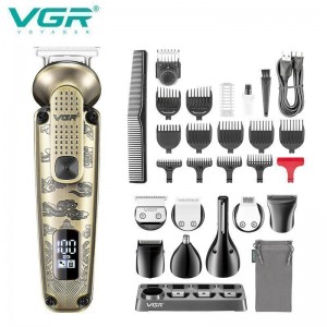 Набір для стриження VGR 8 в 1 V-103, 19 насадок, LED display Набір для стриження VGR 8 в 1 V-103, 19 насадок, LED display