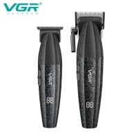 Комплект VGR 2 в 1 V-640 BLACK акумуляторна машинка для стриження (clipper) та триммер Комплект VGR 2 в 1 V-640 BLACK акумуляторна машинка для стриження (clipper) та триммер