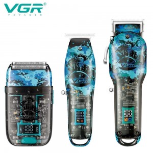 Комплект VGR 3 в 1 V-645 акумуляторна машинка для стриження (clipper), триммер та електробритва (шейвер) Комплект VGR 3 в 1 V-645 акумуляторна машинка для стриження (clipper), триммер та електробритва (шейвер)