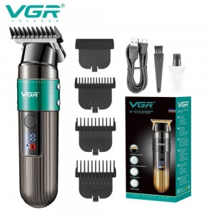 Тример VGR V-929 GREEN, 3 насадки, LED display Тример VGR V-929 GREEN, 3 насадки, LED display