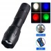 Ліхтар X10-4XPE LED(White+Red+Blue+Green), Li-Ion акумулятор, ЗП microUSB, zoom