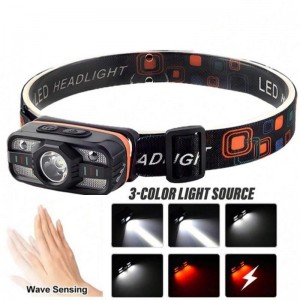 Ліхтар налобний WH-0188-XPE+SMD(white+red), Motion Sensor, Li-Ion акумулятор, ЗУ Type-C Ліхтар налобний WH-0188-XPE+SMD(white+red), Motion Sensor, Li-Ion акумулятор, ЗУ Type-C