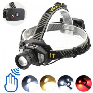 Ліхтар налобний T503A-2TG(white+yellow)+SMD(white+red), Motion Sensor, Li-Ion акумулятор, power bank, ЗУ microUSB Ліхтар налобний T503A-2TG(white+yellow)+SMD(white+red), Motion Sensor, Li-Ion акумулятор, power bank, ЗУ microUSB