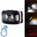 Ліхтар налобний WH-0218-XPG(white+yellow)+SMD(red), Motion Sensor, Li-Ion акумулятор, ЗУ Type-C