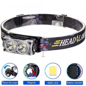Ліхтар налобний YY-19D-6SMD, Li-Ion акумулятор, ЗУ Type-C, магніт, Box Ліхтар налобний YY-19D-6SMD, Li-Ion акумулятор, ЗУ Type-C, магніт, Box