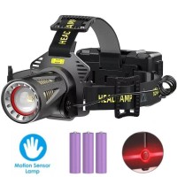 Ліхтар налобний H610-WHITE LASER LED PM50-TG, Motion Sensor, 3x18650, power bank, ЗУ Type-C Ліхтар налобний H610-WHITE LASER LED PM50-TG, Motion Sensor, 3x18650, power bank, ЗУ Type-C