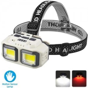 Ліхтар налобний HX-816S-2COB(white+red), Motion Sensor, Waterproof, 1x18650, ЗП Type-C, Box Ліхтар налобний HX-816S-2COB(white+red), Motion Sensor, Waterproof, 1x18650, ЗП Type-C, Box