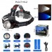 Ліхтар налобний PLD-T115-2PM10-TG(white+blue), 2x18650, ЗУ Type-C, zoom, Box