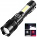 Ліхтар COB18-WHITE LASER LED PM10-TG+COB, 1x18650, power bank, магніт, ЗУ Type-C, zoom