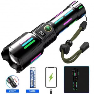 Ліхтар NIGHT VISION FLUORESCENCE W515-PM10-TG, індикація заряду, 1x18650, ЗУ Type-C, zoom, Box Ліхтар NIGHT VISION FLUORESCENCE W515-PM10-TG, індикація заряду, 1x18650, ЗУ Type-C, zoom, Box
